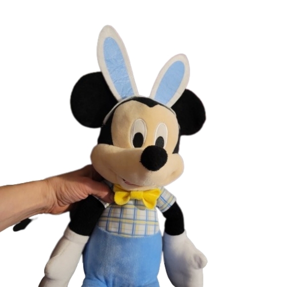 Disney Mickey Mouse Easter 19" Plush with Foam Bunny Ears Rabbit Spring Easter - Picture 3 of 11